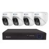Securia Pro IP kamerový systém NVR4CHV4S-W DOME smart, biely Nahrávanie: 3TB disk