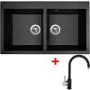 Sinks AMANDA 860 DUO Metalblack + Vitalia GR G16774