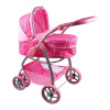 BABY MIX Multifunkčný kočík pre bábiky Jasmínka svetlo ružový 75x46x66 ružová