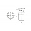 Palivový filter ALCO SP-2127 (cross-ref.: ST328) (Ref.: MANN WK710 | MAHLE KL136 | FILTRON PP912/1)