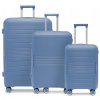 PUCCINI Súprava 3 CESTOVNÝCH KUFRÍKOV PP 4 Kolieska Tvrdé 3v1 PP029-7A