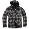 Bunda Brandit LumberJacket s kapucňou Čierna/Charcoal M Black/Charcoal
