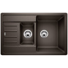 Blanco Legra 6 S Compact, silgranitový drez 780x500x190 mm, 1,5-komorový, kávová, 521307