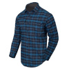 Košeľa Helikon-Tex GREYMAN s dlhým rukávom BLUE STONEWORK PLAID - XS