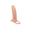 CalExotics Performance Maxx Rechargeable Thick Dual Penetrator - Svetlý odtieň pokožky