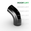 ROOFART Koleno 60° CB 100mm - čierna (RAL 9005)