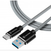 Tactical Fast Rope Aramid Cable USB-A/USB-C 0.3m Grey - Tactical KP31189 Aramid extra pevný USB-A/USB-C, 0,3m, sivý