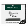 Faber-Castell 0025/1855070 Atramentové bombičky 6 ks čierne
