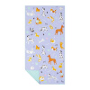 Spokey Kiddy Rýchloschnúci športový uterák 80x160cm, psíky