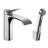 Hansgrohe Vivenis Umývadlová batéria s výpusťou Push-Open a bidetovou spŕškou, EcoSmart, chróm 75210000-HG