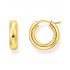 Thomas Sabo CR747-413-39 Bold - Gold-plated Chunky Hoop Earrings 16,2 mm