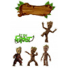 CUKROVÁ TLAČ jedlý obrázok na tortu Cukrová hmota STAR WARS GROOT + TEXT 2