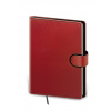 Zápisník Flip B6 - bodkovaný , black/red Farba: red/black
