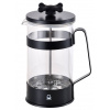 Kávovar French Press United Colors of Benetton Black & White BE-0682-BK / 0,6 l / borosilikátové sklo / nerez / černá