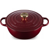 Hrniec La Marmite Signature 26 cm burgundská červená