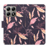 Flip pouzdro iSaprio - Xiaomi 14T - Ornamental Flowers 02 s kapsičkami na karty (Flipové knížkové pouzdro, obal, kryt iSaprio s přihrádkami na karty a motivem)