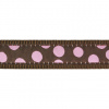 Vodítko RD prep. 15 mm x 2 m - Pink Spots on Brown