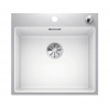 Blanco Subline 500 - Silgranitový drez, 54x51 cm, s ovládaním odtoku, SteelFrame, InFino, biela 524112