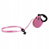 Alcott Adventure Pink – reflexné automatické vodítko pre psa, ružová XS
