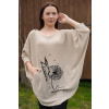 Dámsky elegantný pulóver Butterfly béžová L/XL