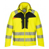 PORTWEST HI-VIS DX475 / Reflexná softshellová bunda - HV žltá/čierna 6XL