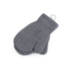 Detské pletené rukavice palčiaky - šedá