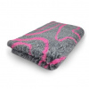 Vet bed Antracit + ružové vlny 100 x 75 cm