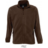 SOL´S NORTH / Pánska fleecová bunda - dark chocolate 5XL
