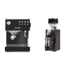 Ascaso Steel UNO, Black + Eureka Mignon Zero, CR black