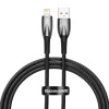 Baseus Glimmer Series Fast Charging Datový Kabel USB-A - Lightning 2.4A 1m Black