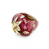 Swarovski prsteň dámsky pozlátený swarovski kryštál IDYLLIA 5744916 červená 55