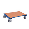 Vozík na doskový materiál, TPE kolieska, 1200 x 800 mm