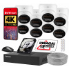 SET NA MONITOROVANIE 8MPx IP POE 8 KAMERA DETEKCIA AUDIO IR30