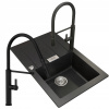 Jednokomorový drez Franke Sirius, čierny kameň