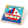 Bigjigs Toys Vkladacie puzzle Plachetnica Bigjigs Toys