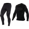 Brubeck s dlhým rukávom suchý čierny M + leggings brubeck suchý čierny m (Brubeck Dry LS13080+LE11860 Black M spodná bielizeň)