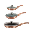 Berlingerhaus Sada pánví s mramorovým povrchem 6 ks Rosegold Metallic Line BH-6195