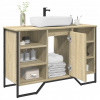 VidaXL Skrinka pod umývadlo, dub sonoma, 91x35x60 cm
