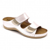 Leon 904 Dámska zdravotná celokožená obuv s prackou 37 - 23cm, perla, 4,5 cm