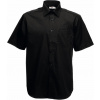 Fruit of the Loom F.O.L. | Poplin Shirt SSL Popelínová košeľa s krátkym rukávom_16.5116 Farba: black, Veľkosť: XXL