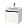 Duravit Ketho.2 Umývadlová skrinka, 44x48x38 cm, 1 zásuvka, lesklá biela K25080022220000