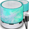 BEZDRÔTOVÝ MINI PRENOSNÝ BLUETOOTH REPRODUKTOR USB SVIETIACI MODRÝ LED