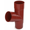 T-kus pre rúru/potrubie 90mm Bryza ČERVENÝ
