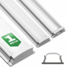 Hliníkový profil pre LED pásy, povrchová montáž, 1 m + kryt