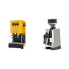Gaggia Classic E24 BC, yellow + Eureka Mignon Zero 65 All Purpose, CR white