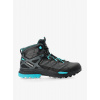 Turistické topánky dámske AKU Rocket Mid DFS GTX - black/turquoise