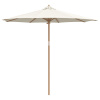 zahrada-XL Krémovo biely Záhradný Parasol 270x260 cm Bambus 4108083