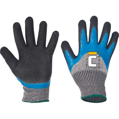 CERVA LAGOPUS FH rukavice|pletené, nitrilové - 10
