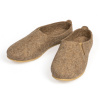Dámske domáce filcové šľapky béžové 40