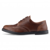 Vasky Brogue Low Dark Brown Black - Dámske elegantné kožené poltopánky tmavohnedé jesenné / zimné topánky jesenné / zimné topánky 36 EU